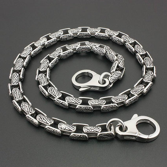 18”-36” Stainless Steel Biker Rocker Punk Wallet Chain. Badass Wallet Chain. Badass Biker Wallet Chain.