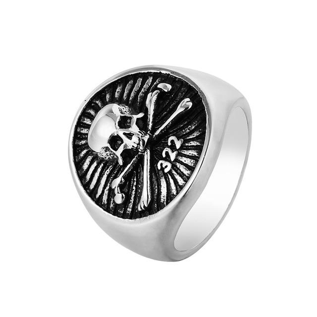 Stainless Steel Gothic Biker Skull Rings