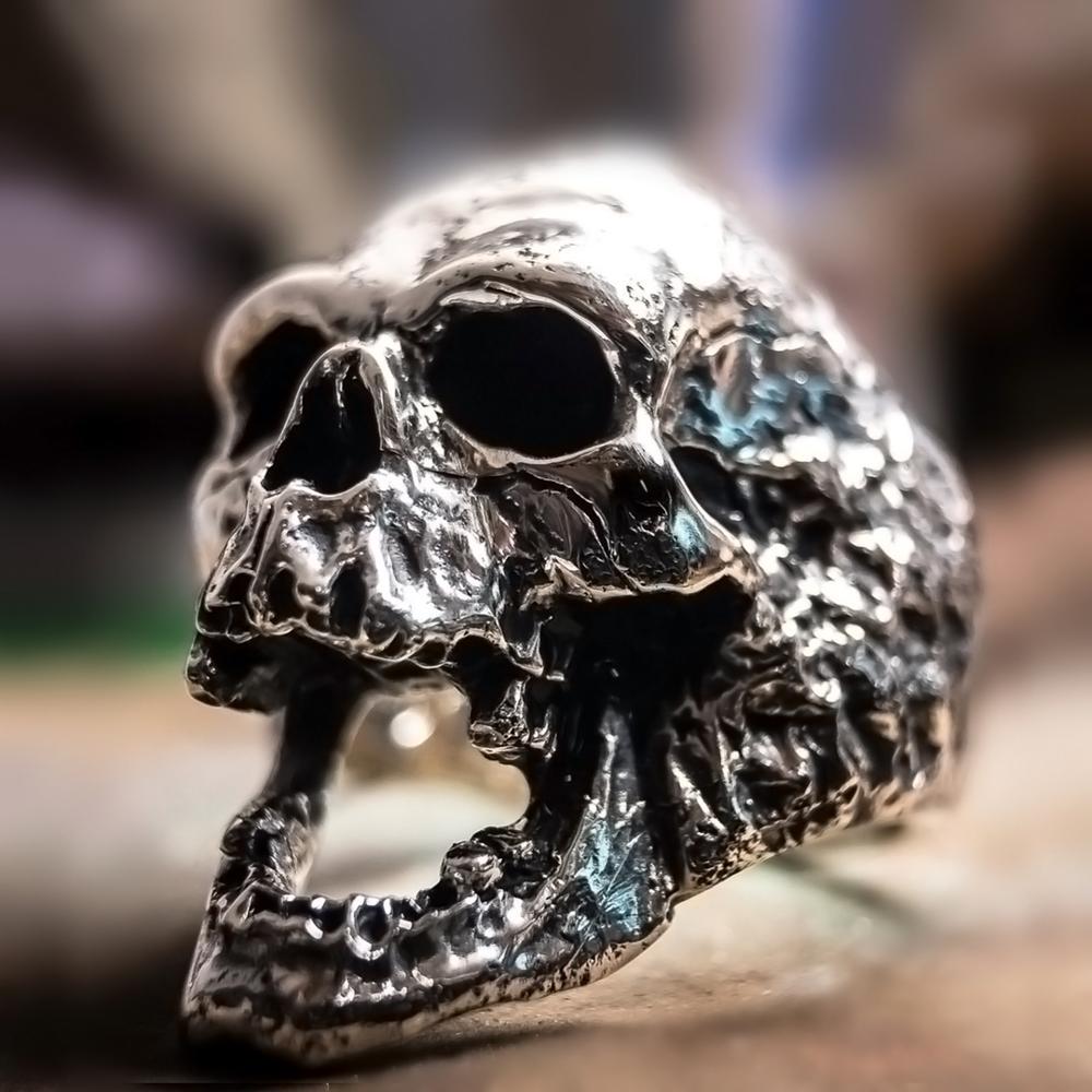 Stainless Steel Detailed Plague Skull Rings