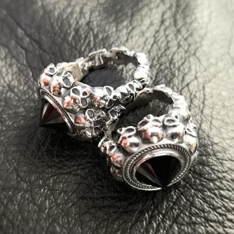 Women Gothic Vintage Skulls CZ Ring. Badass gifts for badass. Badass birthday gifts. Badass Christmas gifts for badasses. Badass skull accessories. Valentine gifts for her. Anniversary gift for her. Anniversary gift for my badass wife. Badass Birthday gift for my badass girlfriend. Badass Birthday gift for my badass wife. Badass gift for gothic lady.
