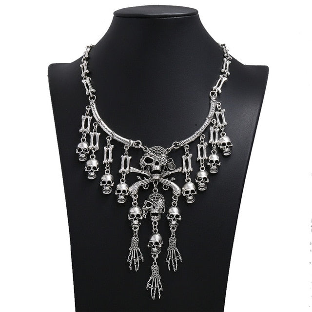 Vintage Pirate Skeleton Necklaces