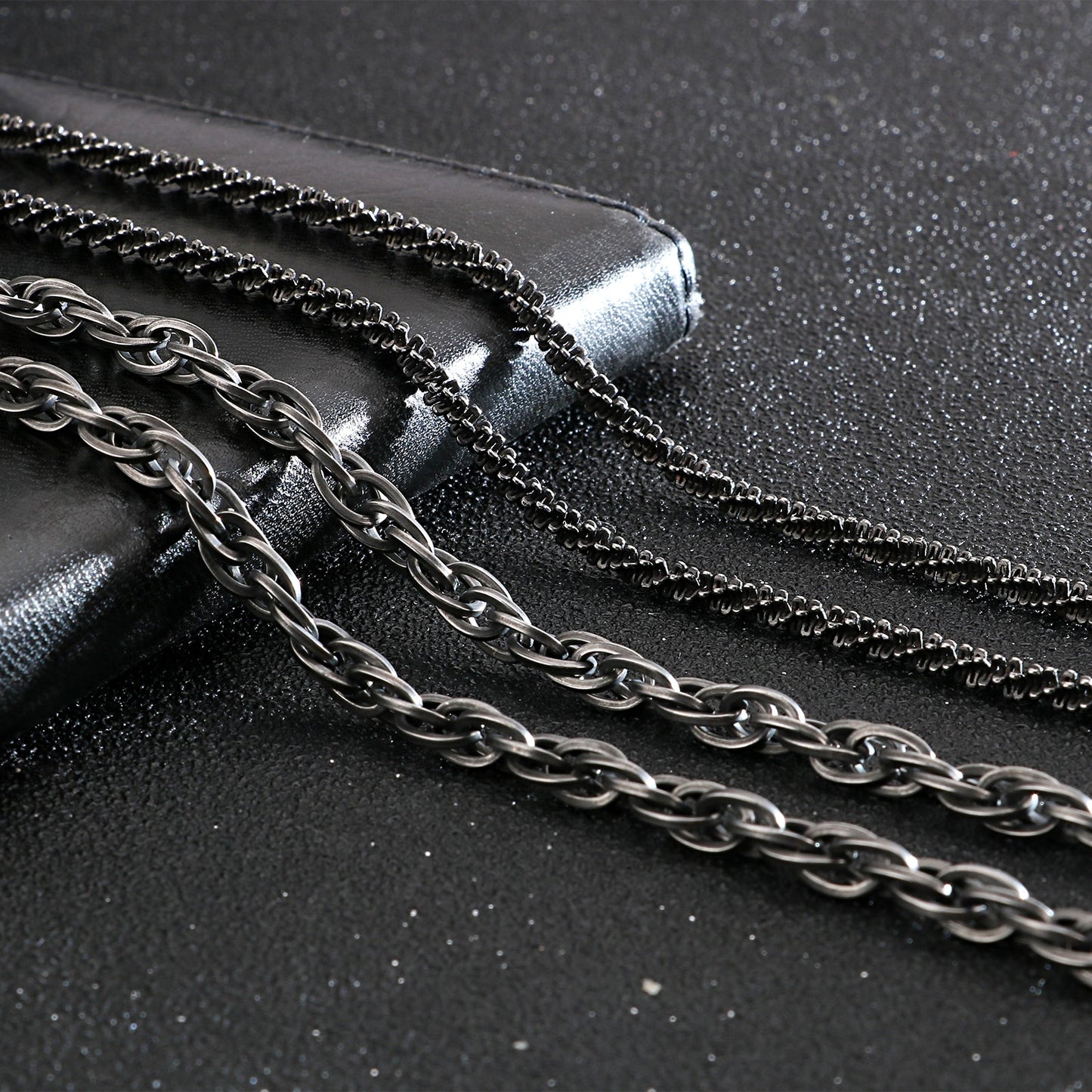 Stainless Steel Brushed Matte Box Link Chains
