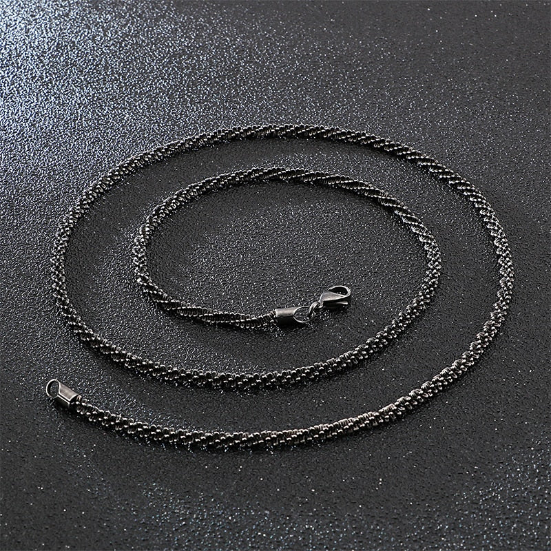 Stainless Steel Brushed Matte Box Link Chains