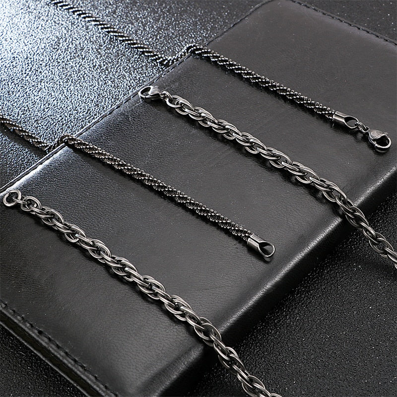 Stainless Steel Brushed Matte Box Link Chains