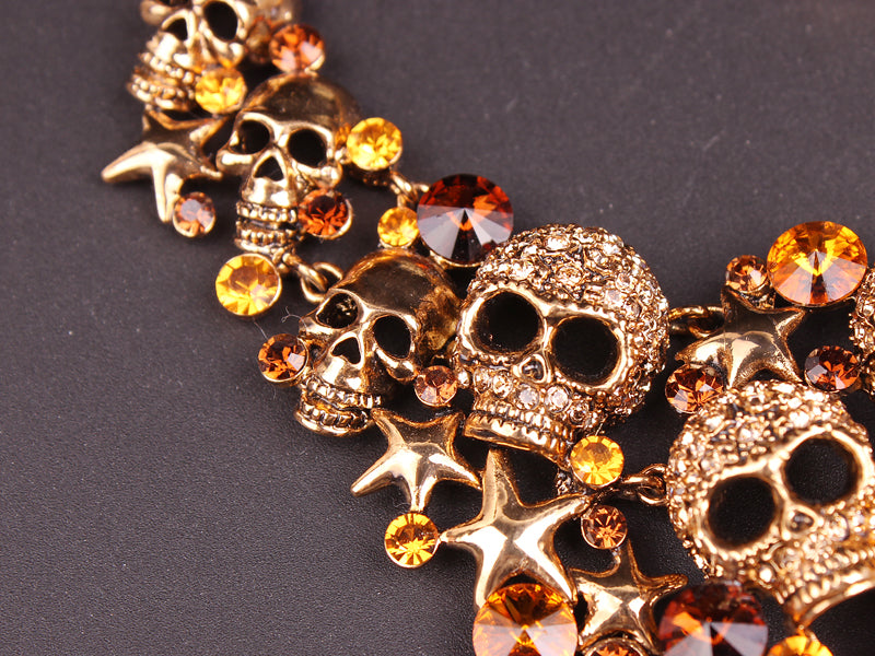 Vintage Crystal Skull Jewelry Sets