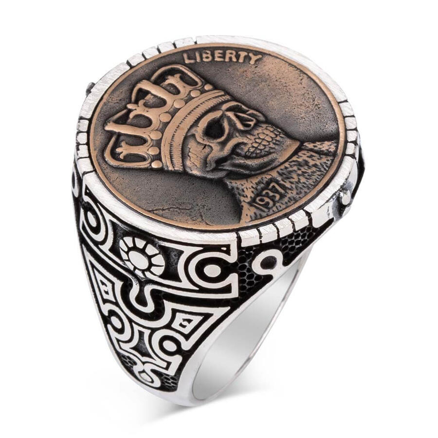 Turkish King Skull Silver Ring - Solid 925 Sterling Silver. Badass gifts for badass. Badass birthday gifts. Badass Christmas gifts for badasses. Badass skull accessories. Valentine gifts for him. Anniversary gift for him. Anniversary gift for my badass husband. Badass Birthday gift for my badass boyfriend. Badass Birthday gift for my badass husband.