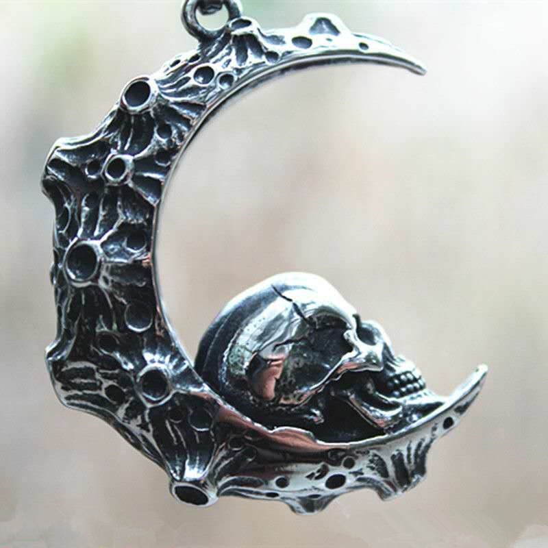 Skill in the Moon Pendant Necklace