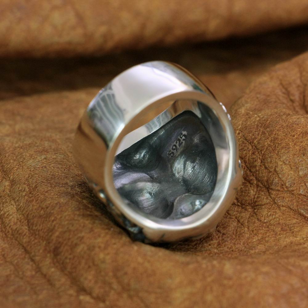 925 Sterling Silver Dark Banshee Skull Ring