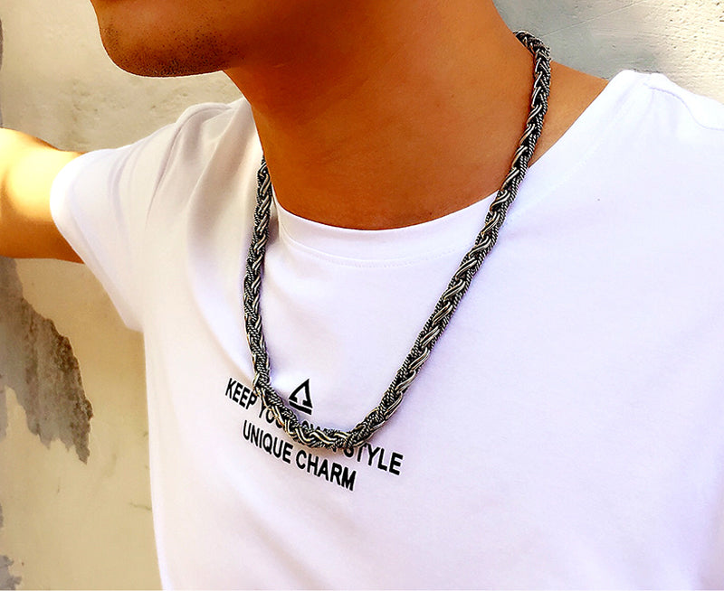 Luxury Handmade Solid 925 Sterling Silver Chain Necklace