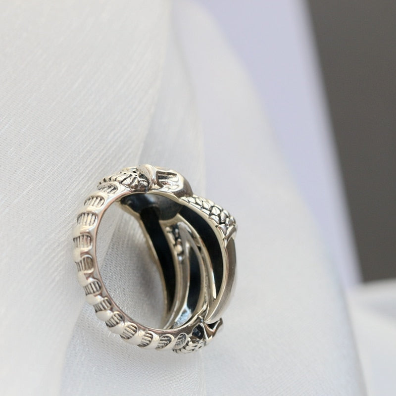 Resizable 925 Sterling Silver Death Skull Ring
