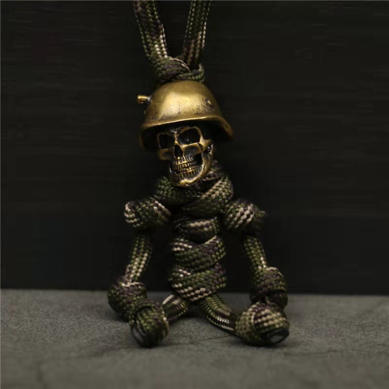 Handmade Braided Rope Skull Paracord