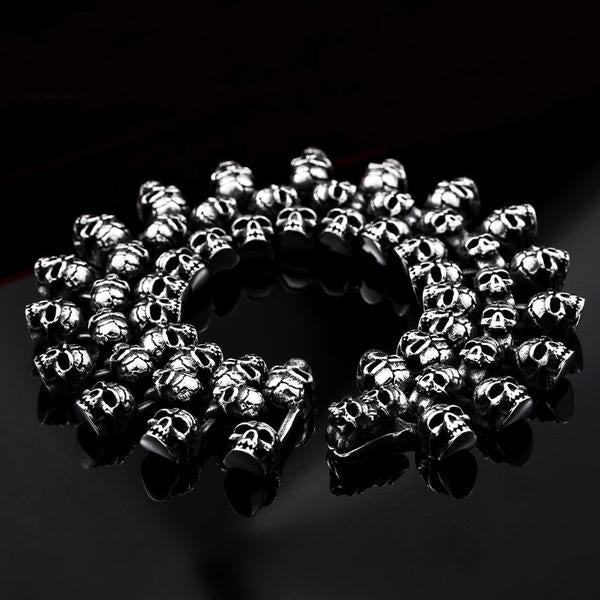 Cool Unique Heavy Metal Skull Bracelet