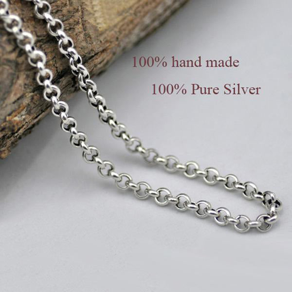 925 Sterling Silver Link Chain Necklace