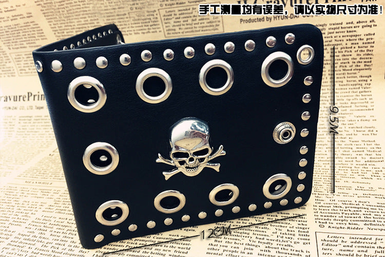 Vintage Design Hard Rock Skull Wallet