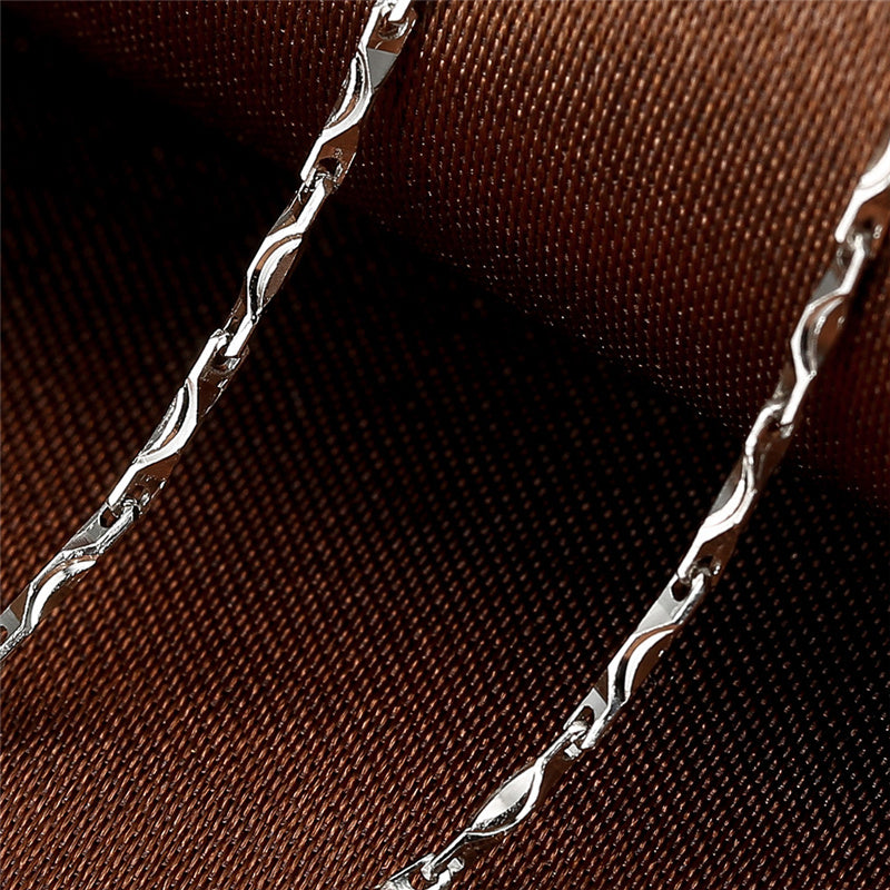 Unique 925 Sterling Silver Chain Necklace