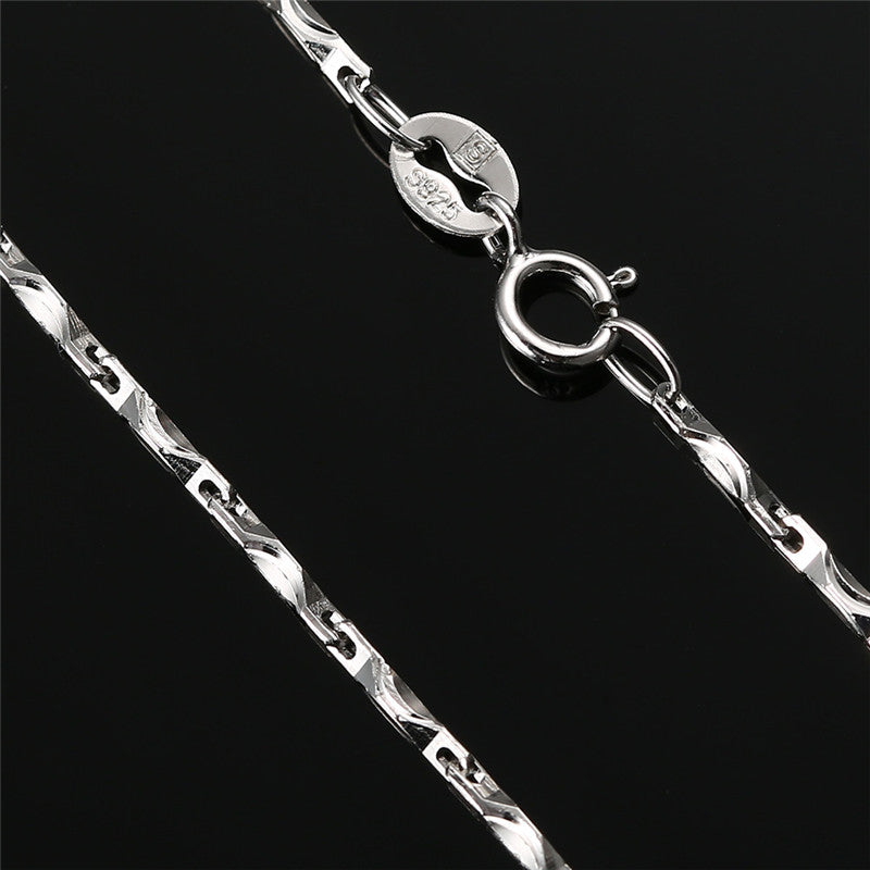 Unique 925 Sterling Silver Chain Necklace