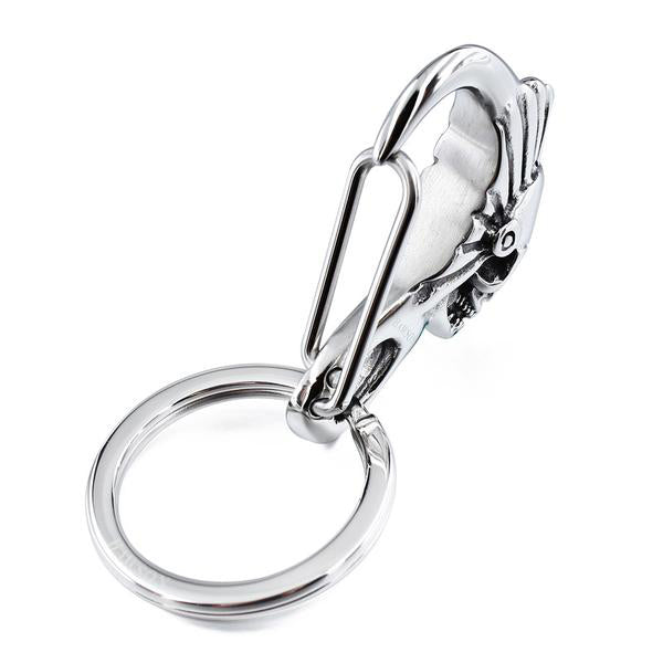Stainless Steel Indian Skull KeyChain