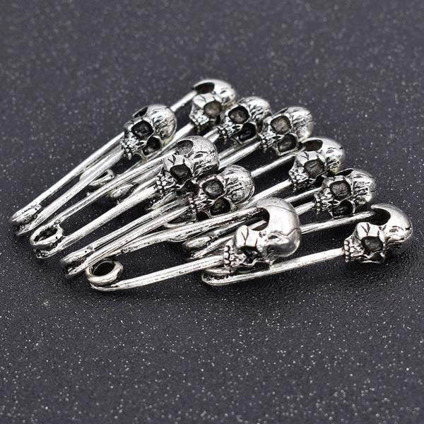 10pcs Vintage Skull Head Connectors