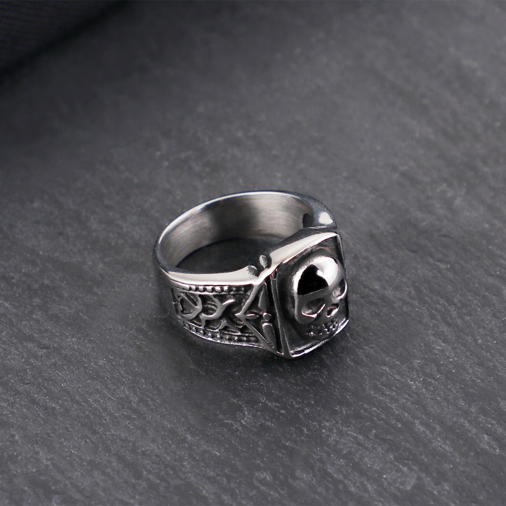 Stainless Steel Punk Gothic Skull Rings