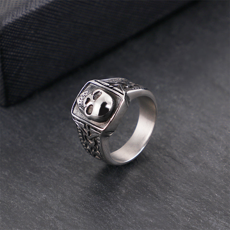 Stainless Steel Punk Gothic Skull Rings