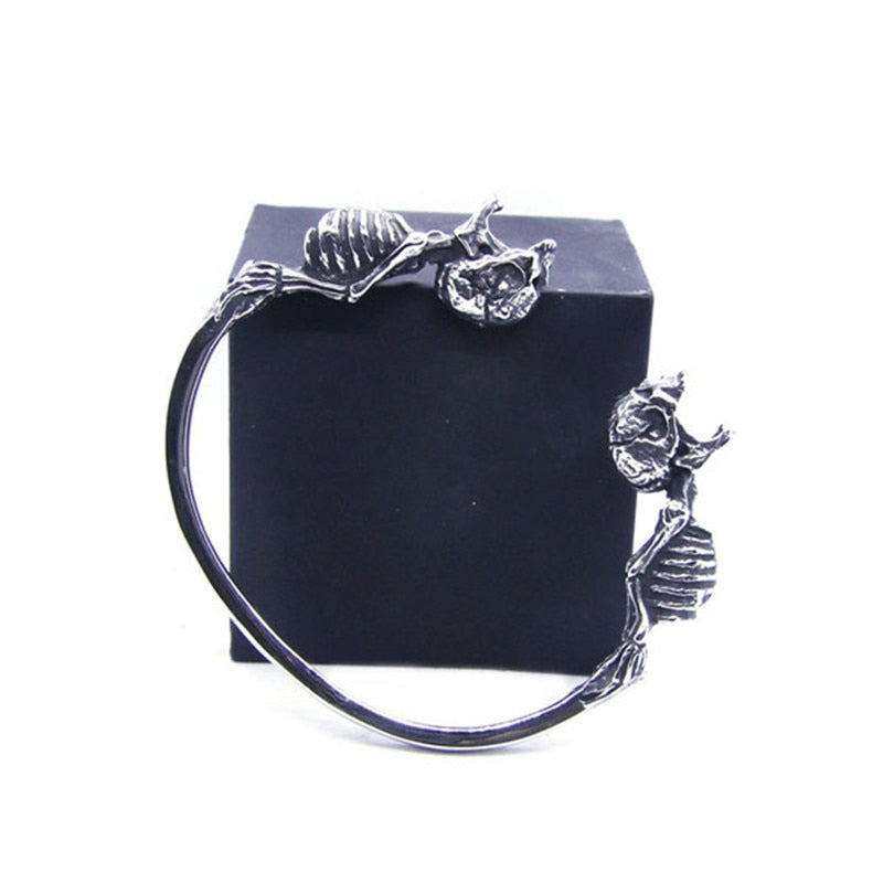 316L Stainless Steel Roaring Skull Bracelet