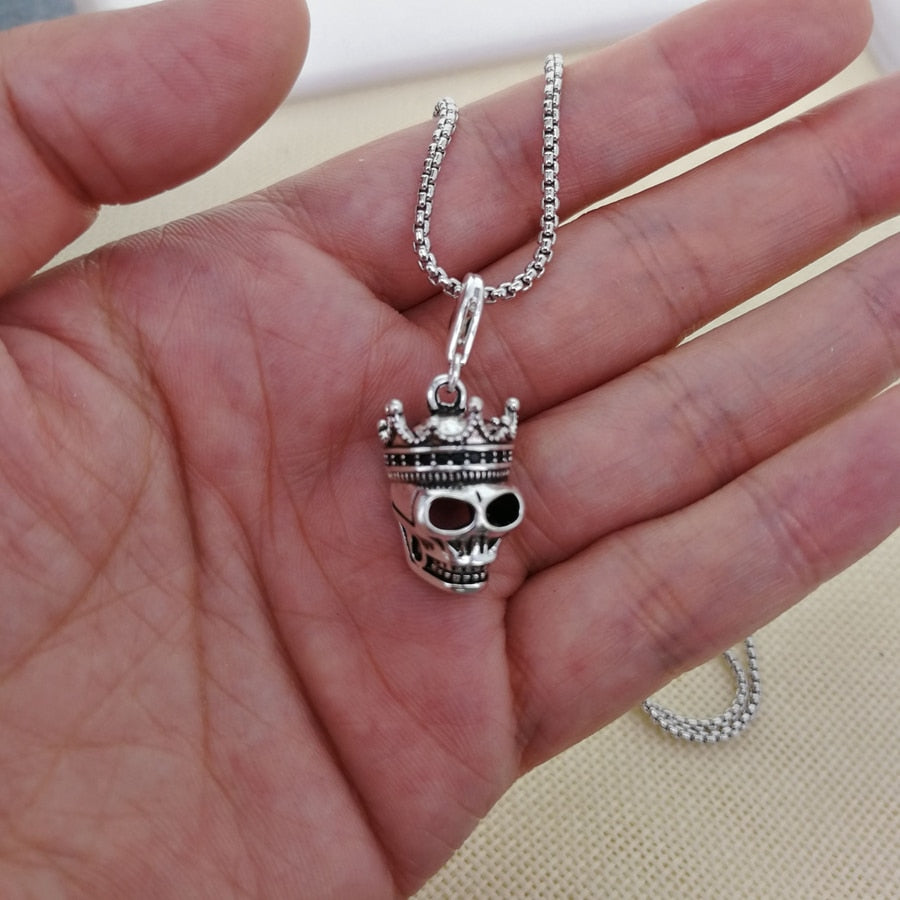 King Crown Skull Necklaces