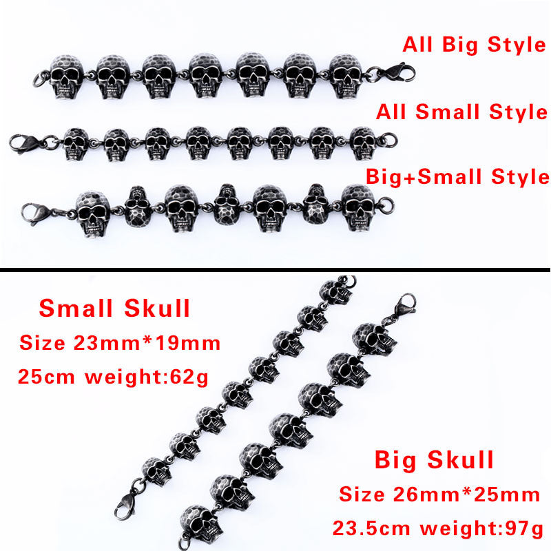 Punk Demonic Skull Head Bracelet