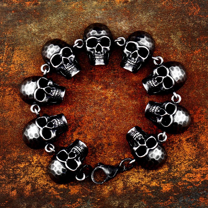 Punk Demonic Skull Head Bracelet