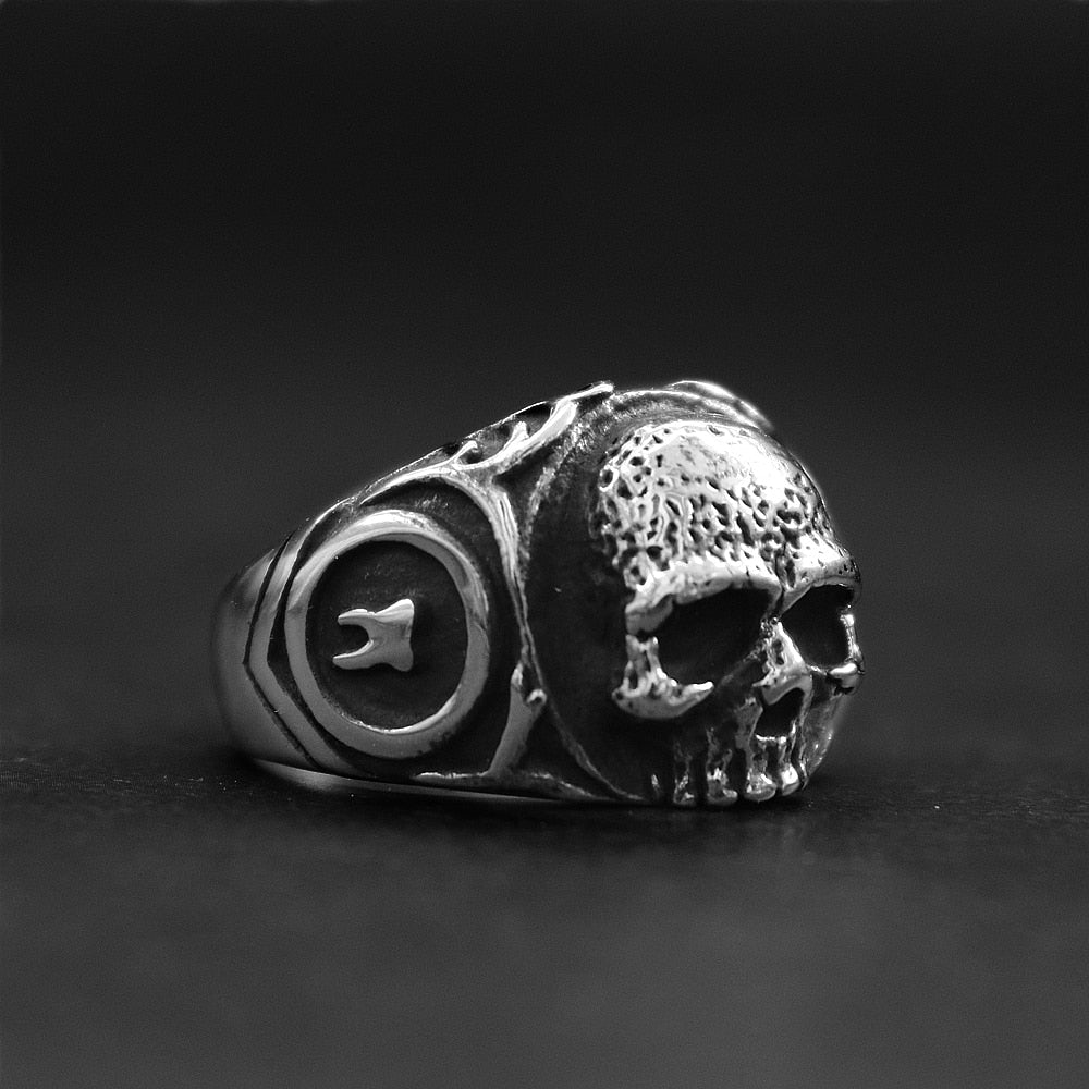 Women Punk Rock Gothic Biker Skull Rings