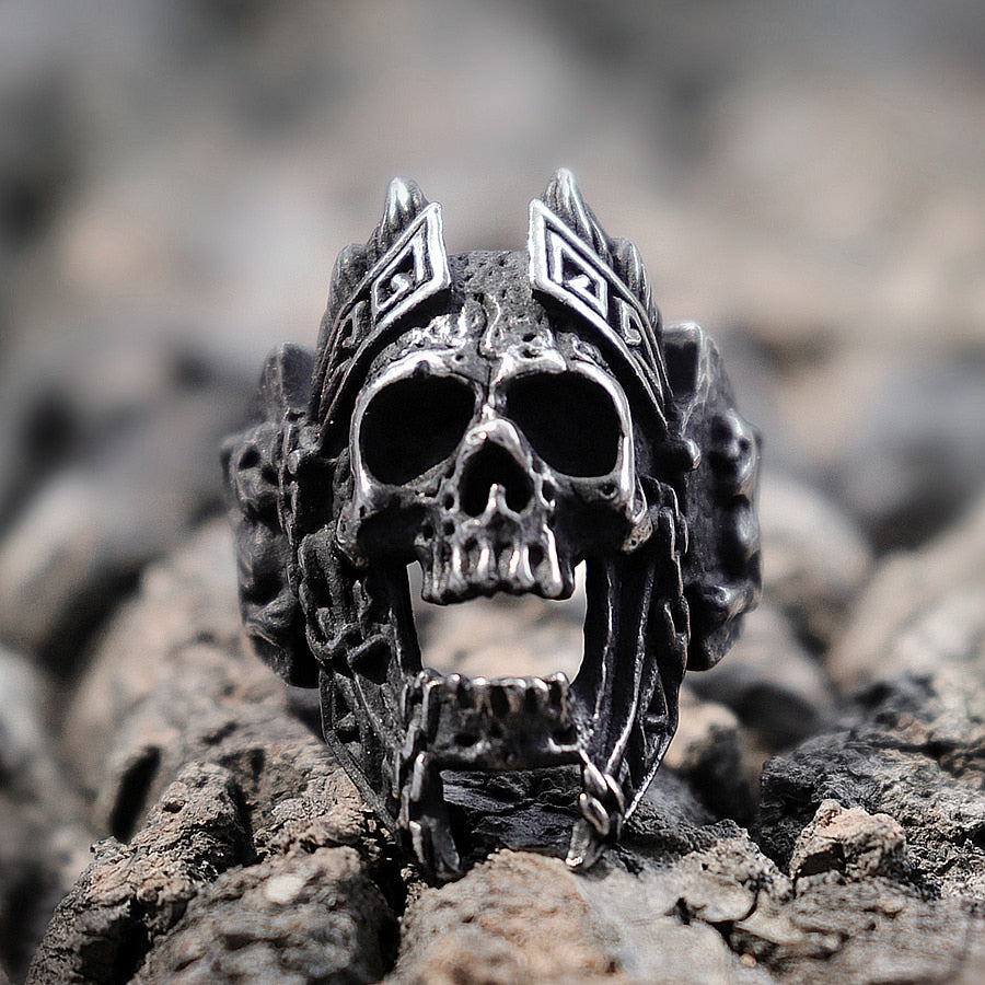 God of War Biker Skull Rings