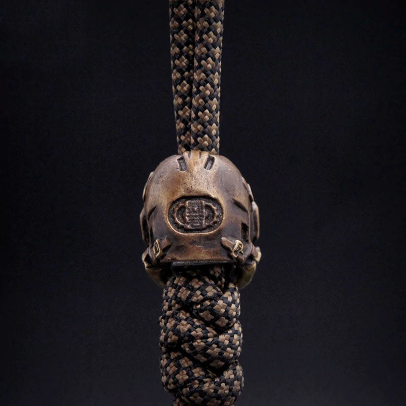 Handmade Rugby Skull Knife Beads for EDC Rope