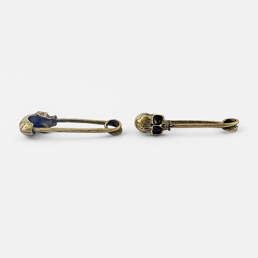 10pcs Vintage Skull Head Connectors