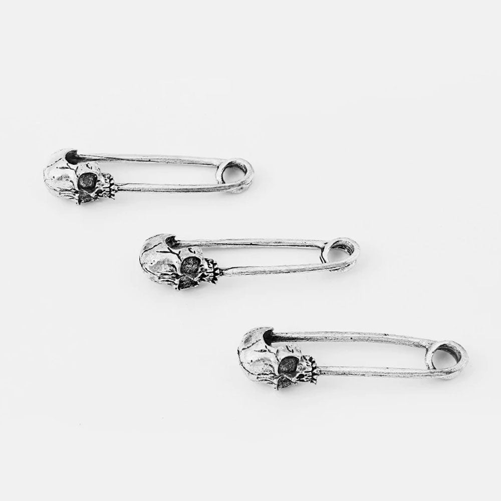 10pcs Vintage Skull Head Connectors