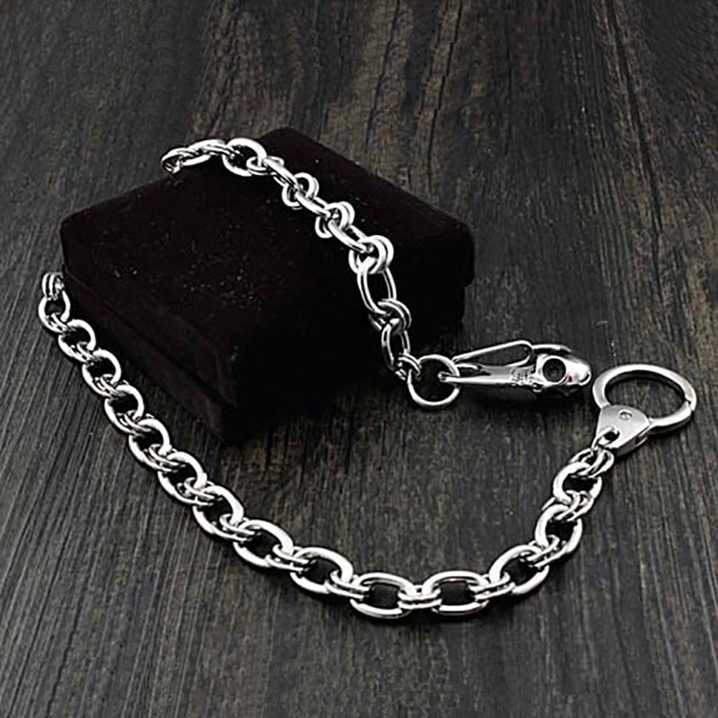 Unique Heavy Metal Pant Wallet Skull chain. Badass biker Wallet Chain. Badass Skull Wallet Chain. Badass biker accessory. Badass skull accessories.