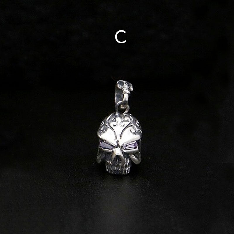 925 Sterling Silver Vintage Skull Pendants