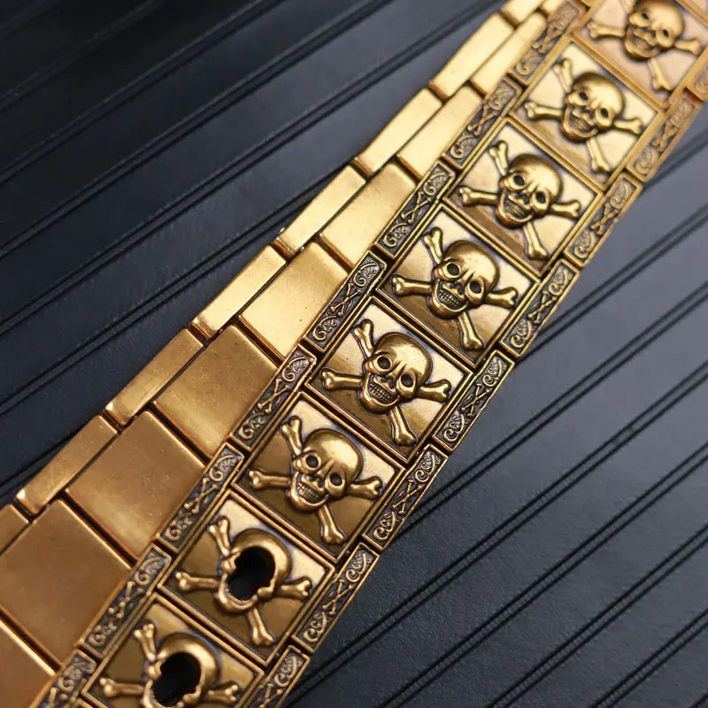 Badass Biker Skull Belt for Men – Stainless Steel Golden Skull Skeleton Buckle. Unique Badass birthday gifts. Unique Badass Biker Christmas gifts for badasses. Badass skull accessories. Unique Valentine gifts for him. Unique Anniversary gift for him. Unique Anniversary gift for my badass husband. Unique Badass Birthday gift for my badass boyfriend. Badass Birthday gift for my badass husband. Badass gift for bikers.