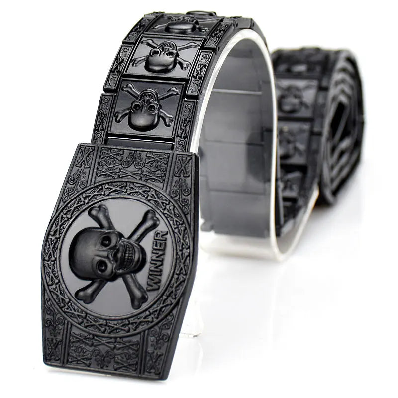 Badass Biker Skull Belt for Men – Stainless Steel Golden Skull Skeleton Buckle. Unique Badass birthday gifts. Unique Badass Biker Christmas gifts for badasses. Badass skull accessories. Unique Valentine gifts for him. Unique Anniversary gift for him. Unique Anniversary gift for my badass husband. Unique Badass Birthday gift for my badass boyfriend. Badass Birthday gift for my badass husband. Badass gift for bikers.