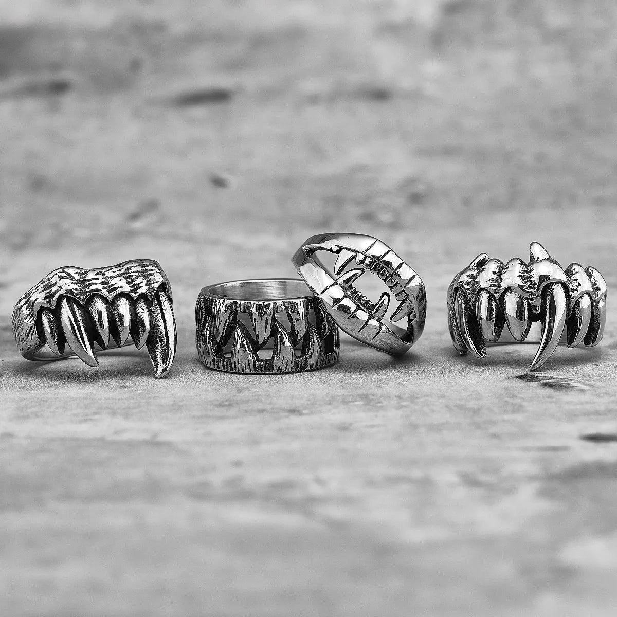 Demon Beast Teeth Skull Ring – Stainless Steel Biker Ring for Men and Women. Badass birthday gifts. Badass Christmas gifts for badasses. Badass skull accessories. Unique Valentine gifts for him and her. Anniversary gift for him and her. Unique Anniversary gift for my badass husband and wife. Unique Badass Birthday gift for my badass boyfriend and girlfriend. Unique Badass Birthday gift for my badass husband and wife. Coolest gift for dad. Special gift for father's day.
