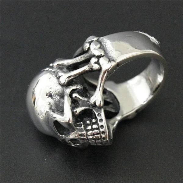 🔥 Ghost Skull Ring – 316L Stainless Steel Heavy Biker Skull Ring 💀. Badass skull accessories. Unique Valentine gifts for him. Unique Anniversary gift for him. Unique Anniversary gift for my badass husband. Unique Badass Birthday gift for my badass boyfriend. Badass Birthday gift for my badass husband. Badass gift for bikers.