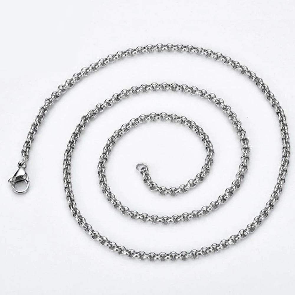 Stainless Steel Geometric O-Chain necklace