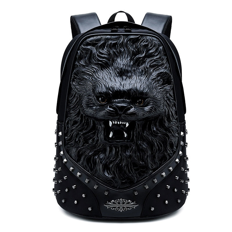 “Rock Fusion” 3D Embossed Backpack Collection