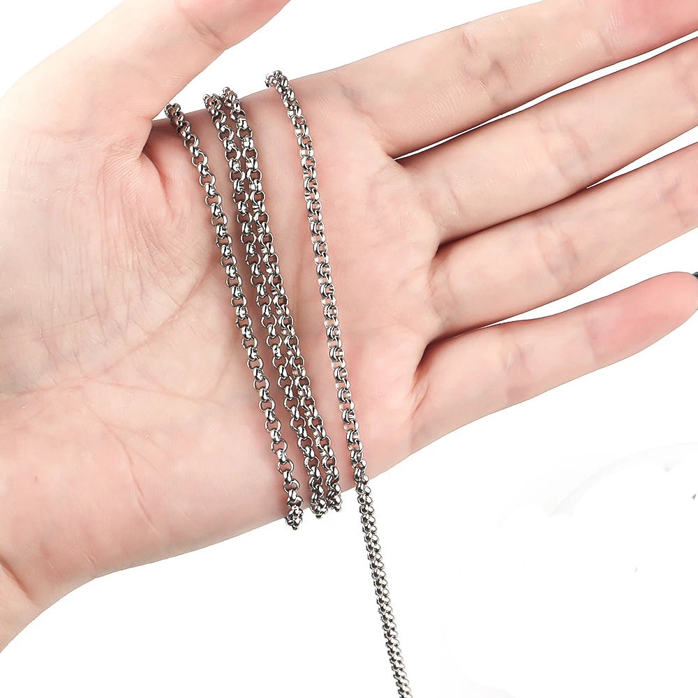 Stainless Steel Geometric O-Chain necklace