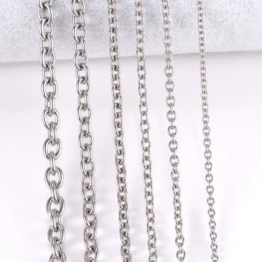 Stainless Steel Cross O Chain