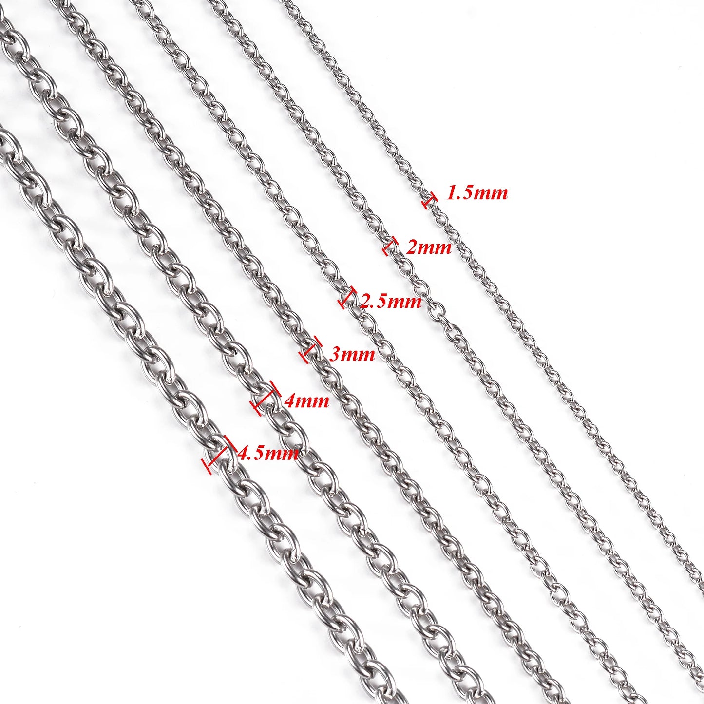 Stainless Steel Cross O Chain