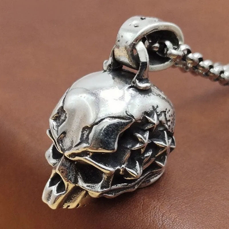 Retro Exaggerated Personality Skull Pendant – 925 Sterling Silver Accessory for Men. Skull earrings for her. Badass gifts for her. Badass gothic birthday gifts. Unique Badass Christmas gifts for badasses. Badass biker skull earrings. Badass Biker skull jewelry. Badass skull jewelry. Badass skull accessories. Unique Valentine gifts for her. Unique Anniversary gift for her. Unique Anniversary gift for my badass husband. Unique Badass Birthday gift for my badass girlfriend. Badass Birthday gift for my badass w