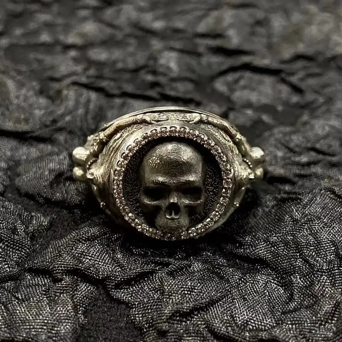 Retro Punk Rock Skull Ring – 925 Sterling Silver Unisex Fashion Jewelry. Unique Badass gifts for badass. Unique Badass birthday gifts. Unique Badass Biker Christmas gifts for badasses. Badass skull accessories. Unique Valentine gifts for him. Unique Anniversary gift for him. Unique Anniversary gift for my badass husband. Unique Badass Birthday gift for my badass boyfriend. Badass Birthday gift for my badass husband. Badass gift for bikers.