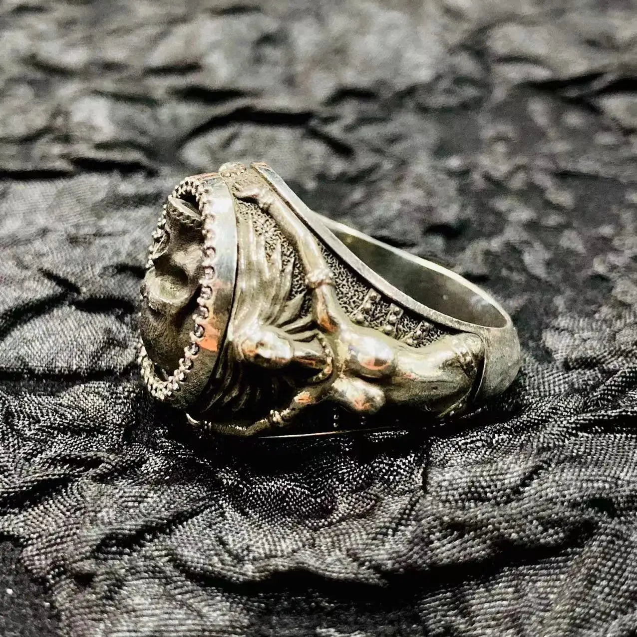Retro Punk Rock Skull Ring – 925 Sterling Silver Unisex Fashion Jewelry. Unique Badass gifts for badass. Unique Badass birthday gifts. Unique Badass Biker Christmas gifts for badasses. Badass skull accessories. Unique Valentine gifts for him. Unique Anniversary gift for him. Unique Anniversary gift for my badass husband. Unique Badass Birthday gift for my badass boyfriend. Badass Birthday gift for my badass husband. Badass gift for bikers.