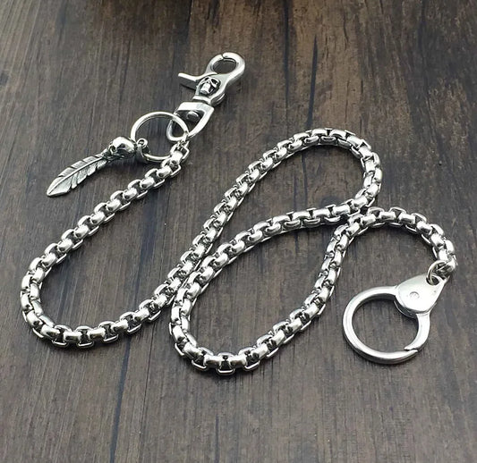 Heavy Stainless Steel Biker Skull Wallet Chain. Badass gifts for badass. Badass birthday gifts. Badass Christmas gifts for badasses. Badass skull accessories. Valentine gifts for him. Anniversary gift for him. Anniversary gift for my badass husband. Badass Birthday gift for my badass boyfriend. Badass Birthday gift for my badass husband. Badass gift for bikers.