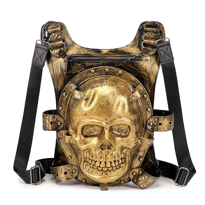 Gothic 3D Skull Skeleton Backpack for Women Silver Gothic 3D Skull Skeleton Backpack for Women Silver