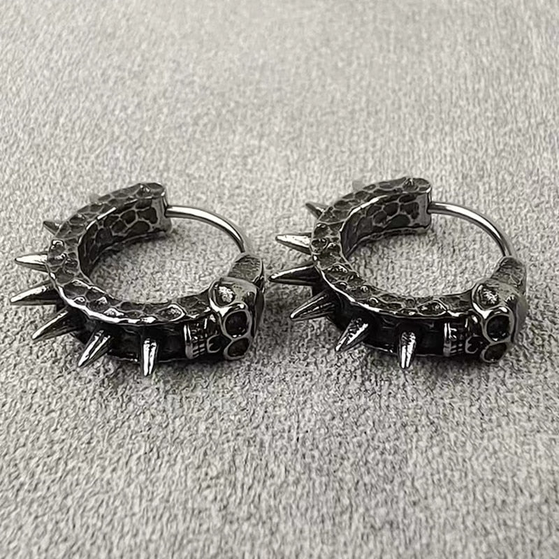 Biker earrings on sale